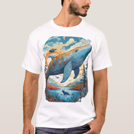 Camiseta Ilustrações de Animais Surreais