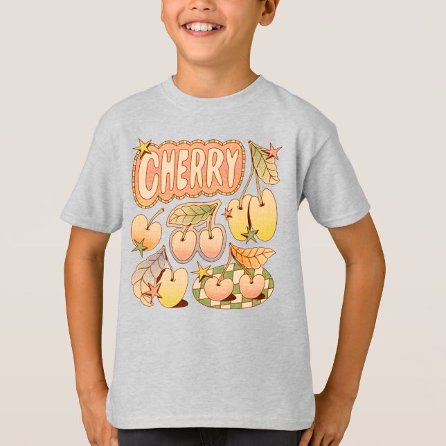 Camiseta Ilustrações de Cereja/Cereja (Frente)