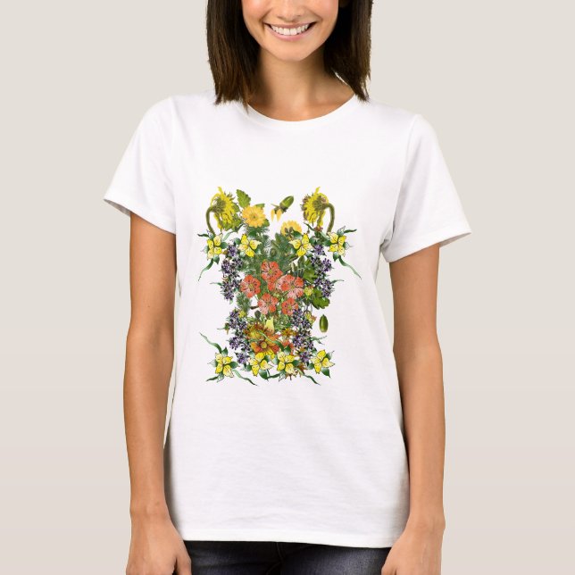 Camiseta Ilustrações de Flor (Frente)
