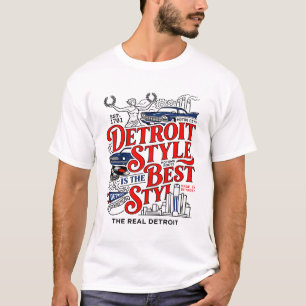 Camiseta Ilustrações de marcos industriais urbanos de Detro