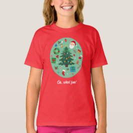 Camiseta Ilustrações de Natal Feriado