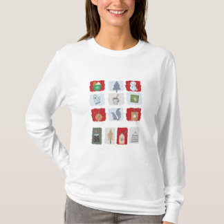 Camiseta Ilustrações do Natal do inverno