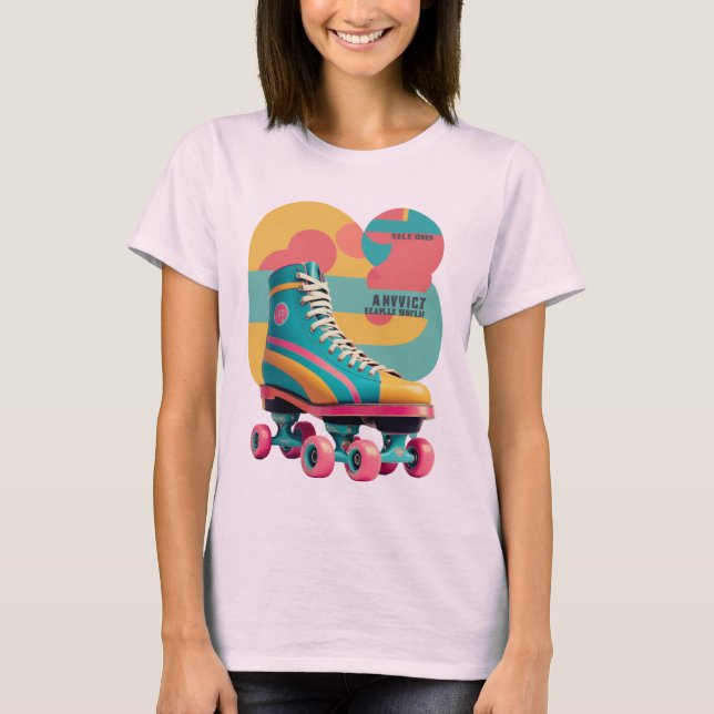 Camiseta Ilustrações do skate do cilindro de impressão com  (Frente)