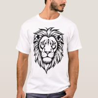 Ilustrações do vetor preto e branco da face de leã