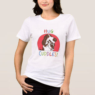 Camiseta Ilustrada de Cachorro Fofo Amor Cachorrin