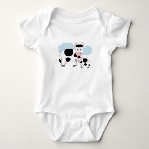 Camiseta ilustrada "Mãe Vaca e seu Fvitelo"