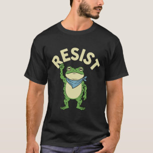 Camiseta Ilustrativa de Resistência ao Sapo, Sapo