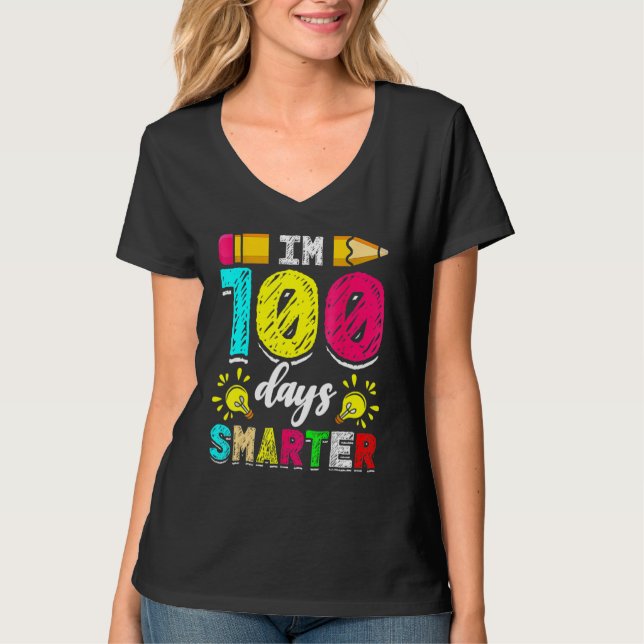 Camiseta I'm 100 Days Smarter Student 100th School Day Chal (Frente)