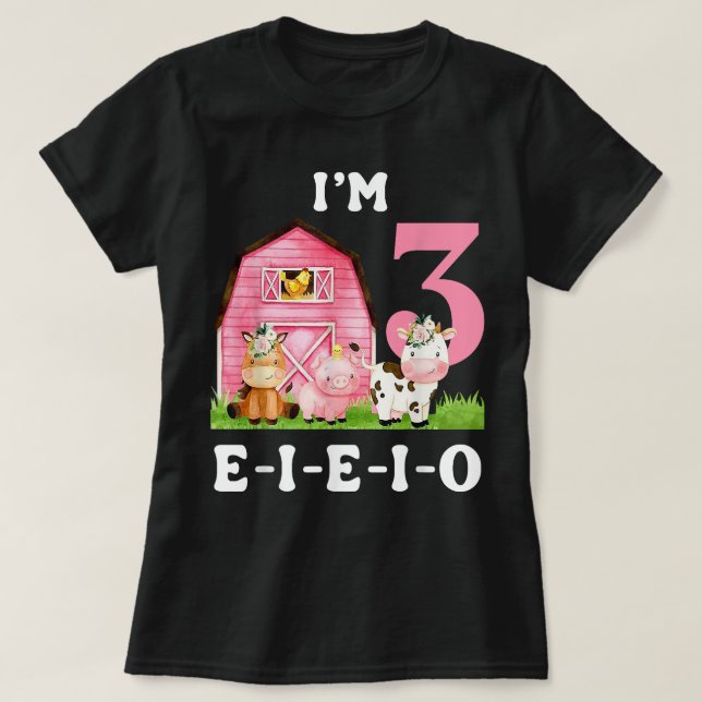 Camiseta Im 3 E-i-e-i-o Fazenda 3 (Frente do Design)