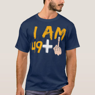 Camiseta Im 49 Plus 1 Dedo Médio 50º Aniversário