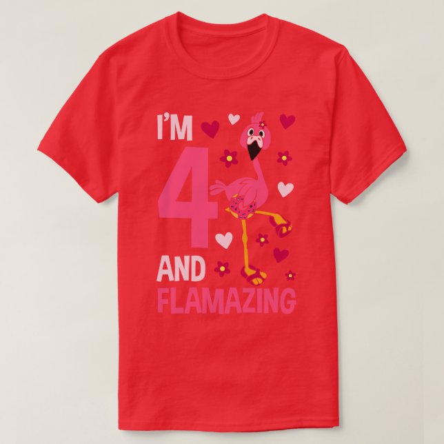 Camiseta Im 4 e Flamingo Fabuloso (Frente do Design)