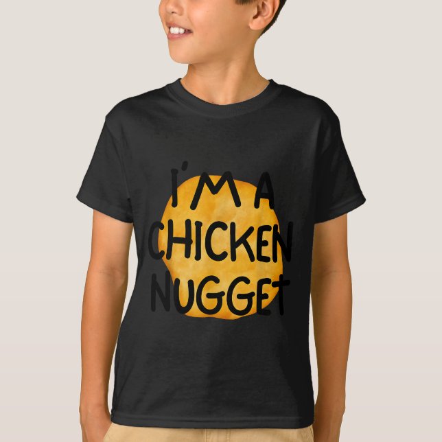 Camiseta I'm A Chicken Nugget Funny Lazy Easy Halloween Cos (Frente)