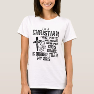 Camiseta Im A Christian Im Not Perfect I Make Mistakes Chri
