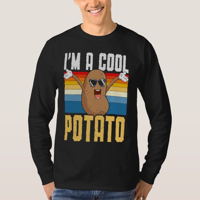 Camiseta I'm A Cool Potato Foodie Potato  French Fries Pota (Frente)