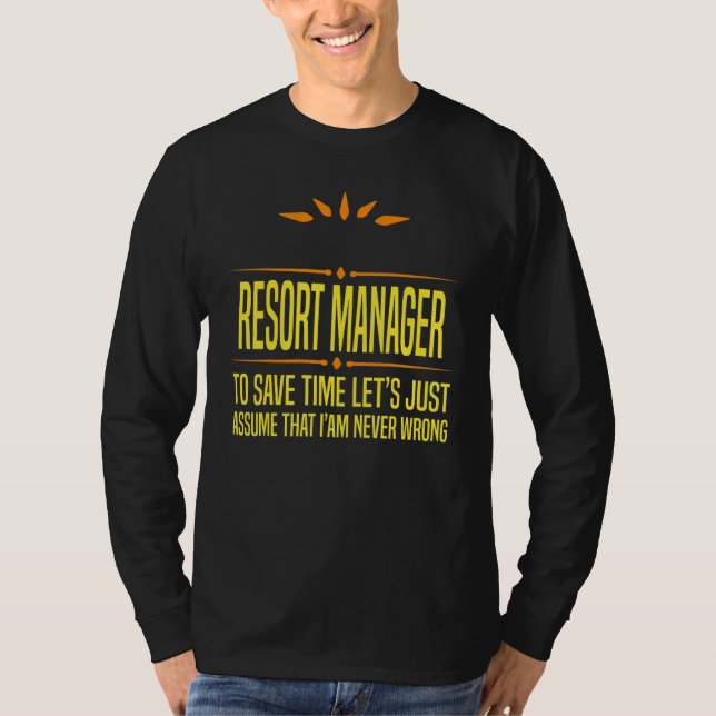 Camiseta Im a Desk Resort Manager (Frente)