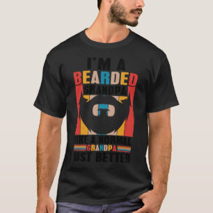 Camiseta Im A earded Grandpa Like A Normal Grandpa Just alp