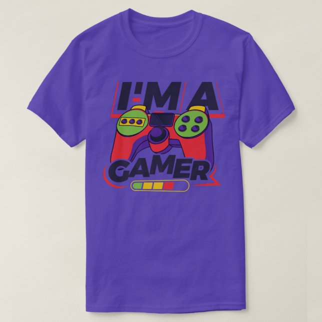 Camiseta I'm A Gamer Video Game Player Nerd Geek Pc Console (Frente do Design)