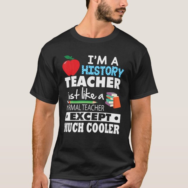 Camiseta I'm A History Teacher Just Like Normal Except Much (Frente)