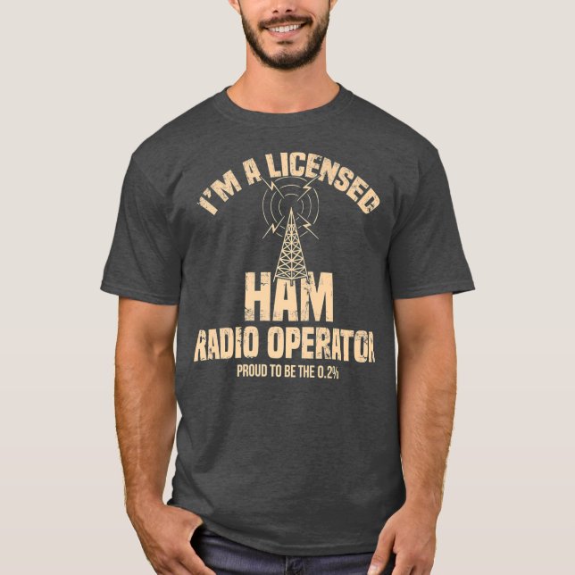 Camiseta Im A Licensed Ham Radio Operator Radio Amateur (Frente)