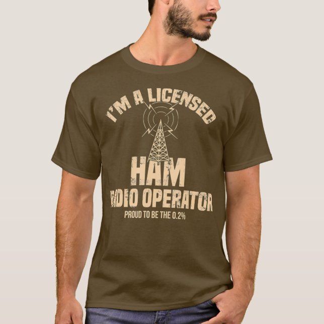 Camiseta Im A Licensed Ham Radio Operator Radio Amateur (Frente)