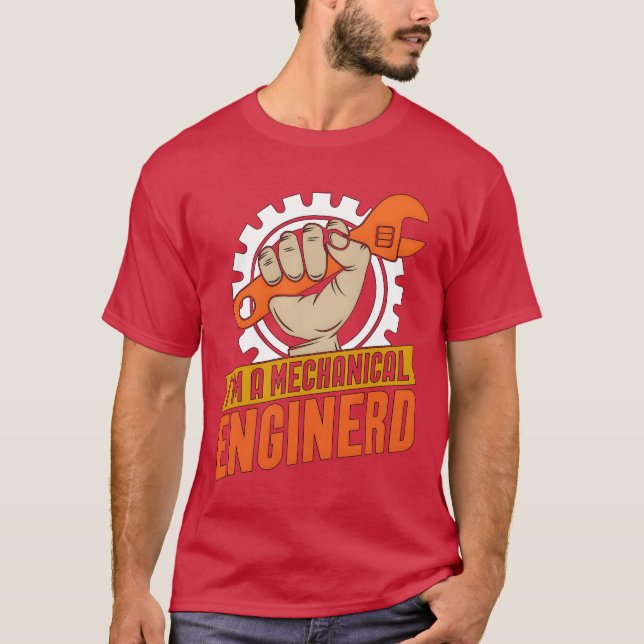 Camiseta Im A Mechanical Enginerd Car Mechanic Engineer fri (Frente)