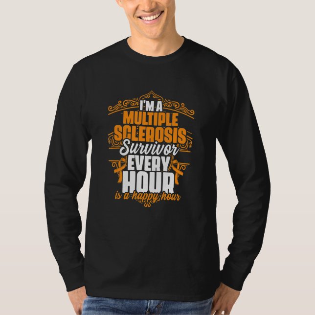 Camiseta I'm A Multiple Sclerosis Survivor Support MS Aware (Frente)