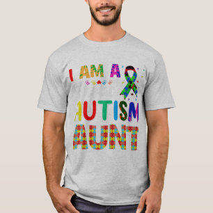 Camiseta I'm a proud autism aunt design for autism aunties