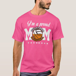 Camiseta Im a Proud Basketball Volleyball MomCombined Sport