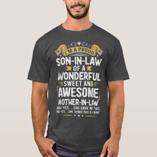 Camiseta I'm A Proud Son In Law Of A Wonderful Awesome Moth
