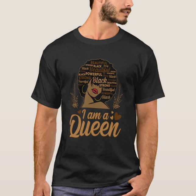 Camiseta I'm a Queen African American Melanin Black Pride (Frente)