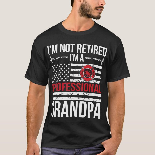 Camiseta IM A Retired Firefighter Grandpa Fire gift (Frente)