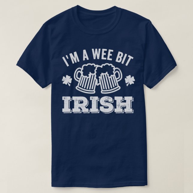 Camiseta Im A Wee Bit Irish Beer (Frente do Design)
