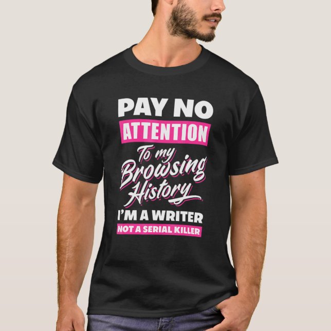 Camiseta Im A Writer Not A Serial Killer  Author (Frente)