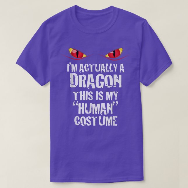 Camiseta Im Actually A Dragon Funny Halloween Costume T 506 (Frente do Design)