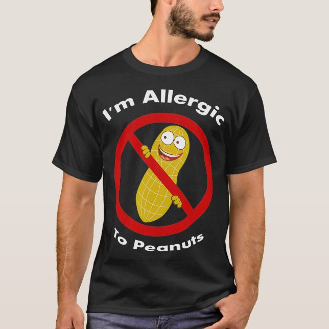 Camiseta Im Allergic To Peanuts (Frente)