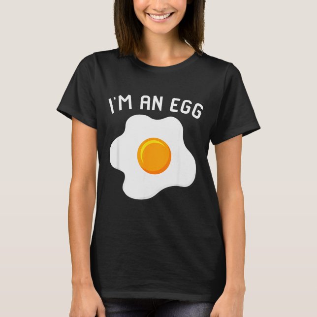 Camiseta I'm An Egg Costume Funny Halloween Present Fried E (Frente)