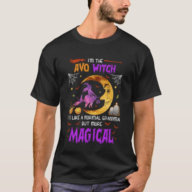 Camiseta I'm AVO Witch Portuguese Grandma Magical Halloween (Frente)