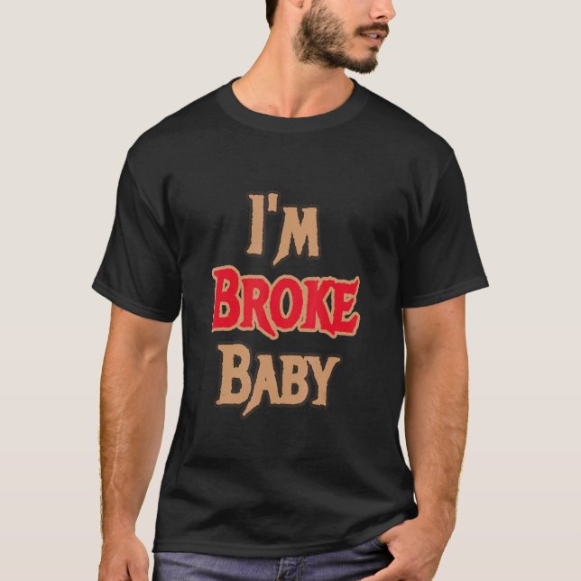 Camiseta Im Broke Baby Sneaker Match Retro 14 Winterized (Frente)
