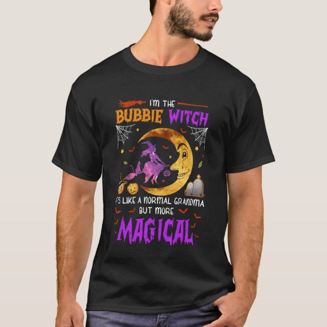 Camiseta I'm Bubbie Witch Cute Grandma Magical Halloween (Frente)