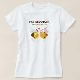 Camiseta im buzzing dia de os namorados bee