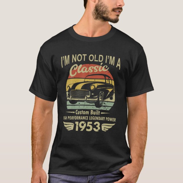 Camiseta Im Classic Car 68º Aniversário De 68 Anos Nascer E (Frente)