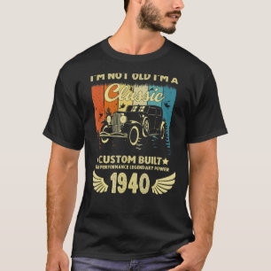 Camiseta Im Classic Car 82º Aniversário Nascer De 82 Anos