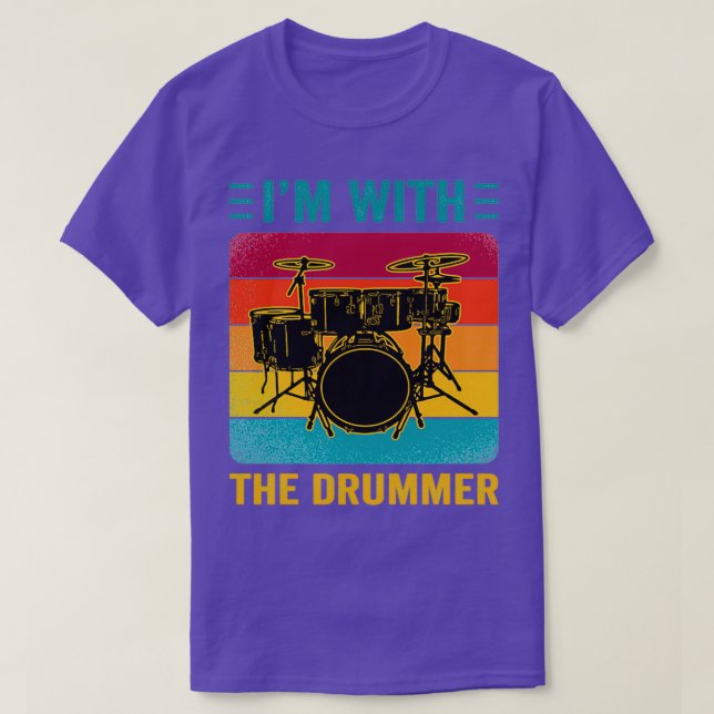Camiseta Im Com A Presente Do Jogador Do Drummer (Frente do Design)