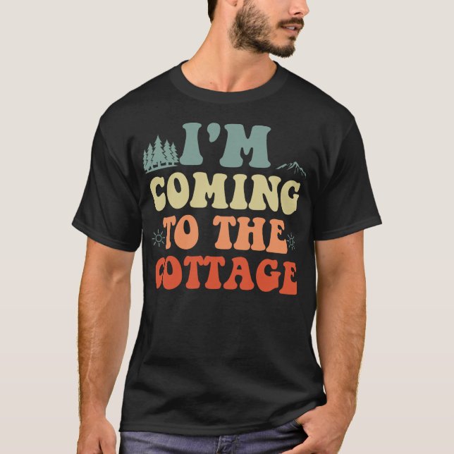 Camiseta I'm Coming to The Cottage funny hockey (Frente)