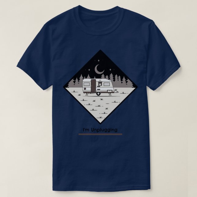 Camiseta Im Desplugando acampamento (Frente do Design)