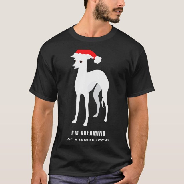 Camiseta Im Dreaming Of A White Iggy Christmas  (Frente)