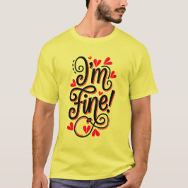 Camiseta Im fine