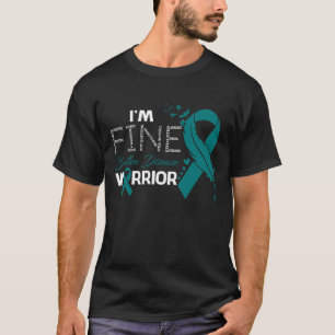 Camiseta I'm Fine Batten Disease Warrior Awareness Feather