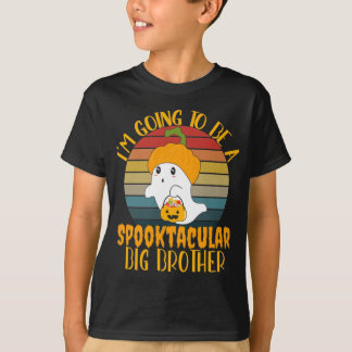 Camiseta I'M going to be a big brother Halloween Ghost