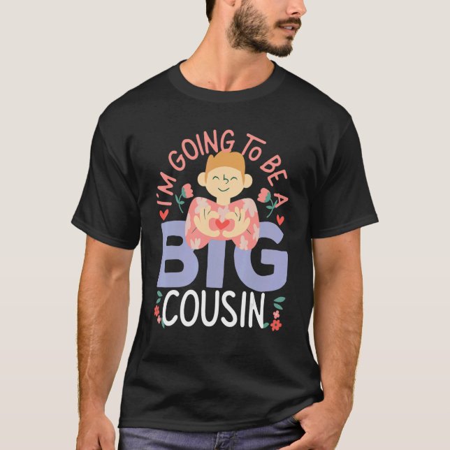 Camiseta I'm Going To Be A Big Cousin (Frente)